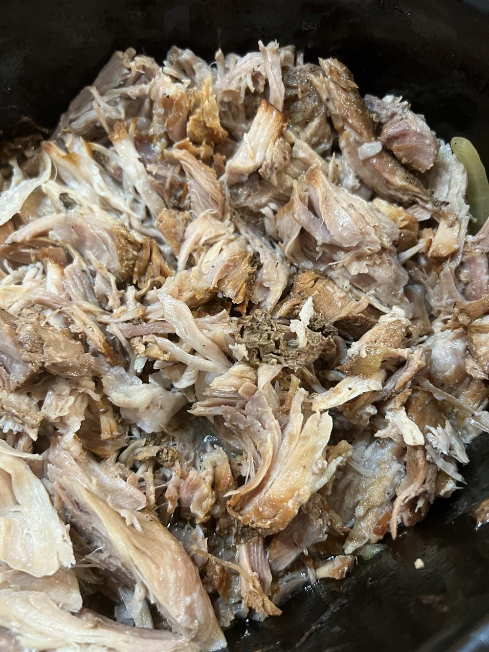 Crock Pot Pork Roast shredded