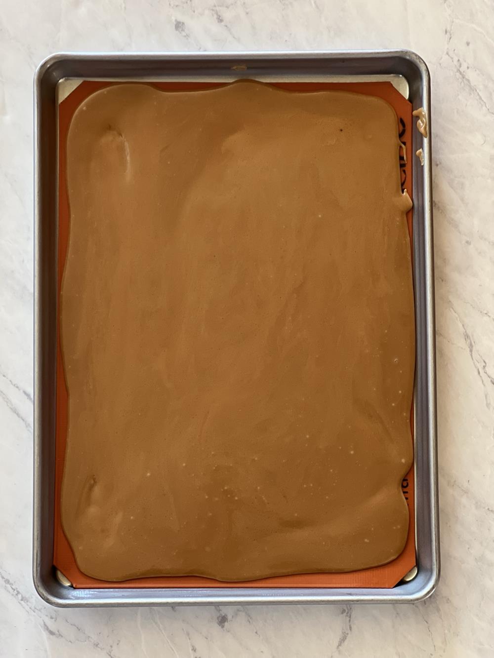 toffee in pan