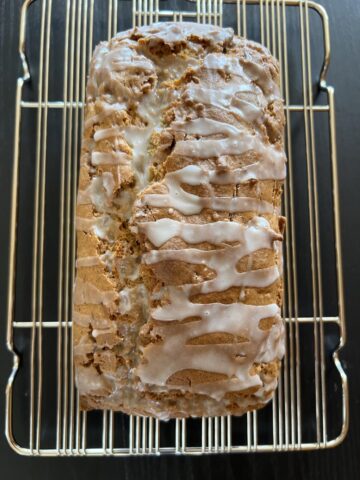 Gluten Free Carrot Bread on cooling rack