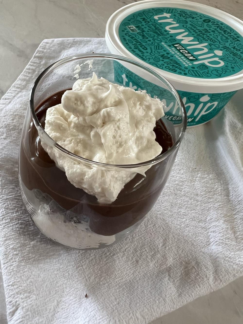 Truwhip trifle in glass bowl