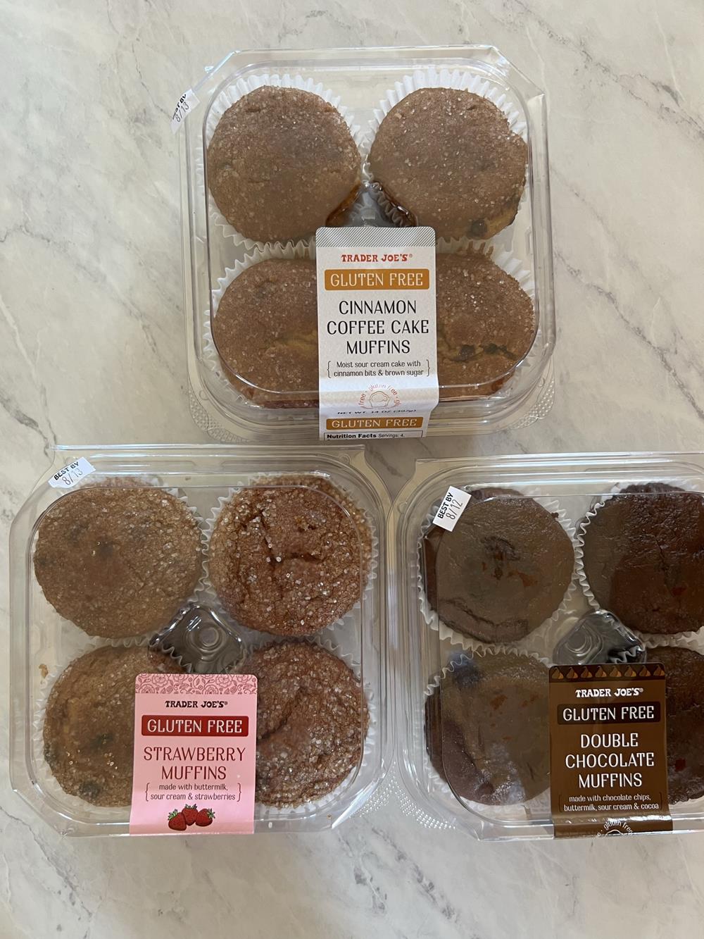Trader Joe's GF Muffins in packages
