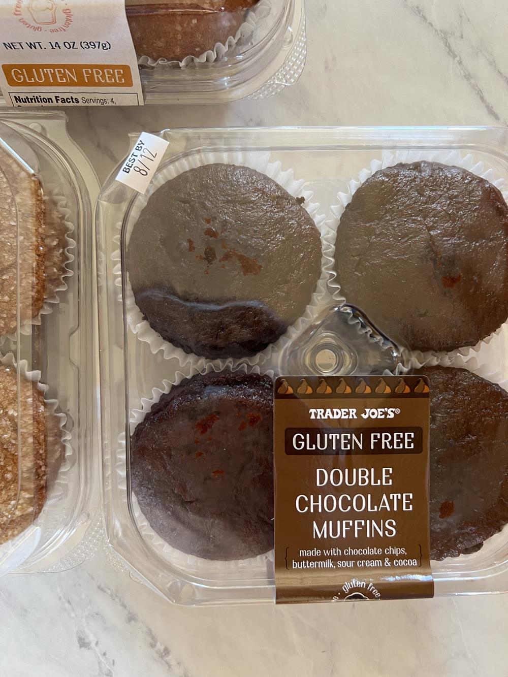 Trader Joe's Gluten Free Chocolate Muffins in package