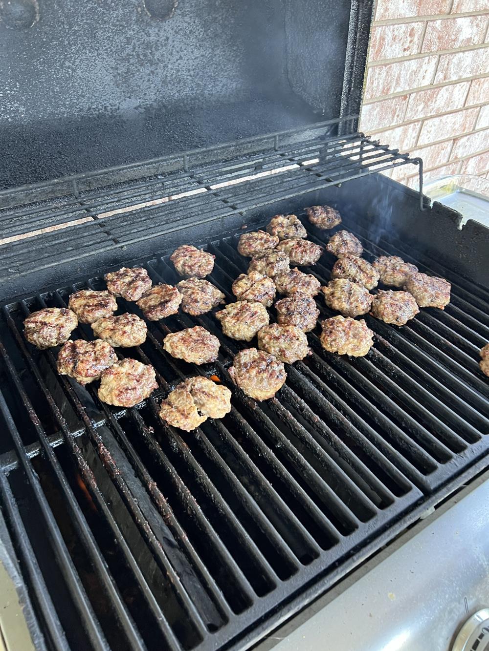 sausage on a grill