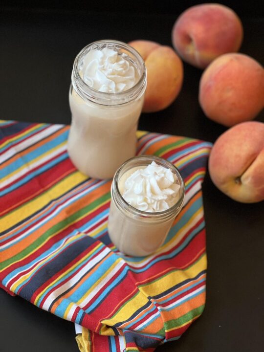 Homemade-Peach-Milkshake-
