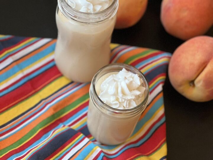 Homemade-Peach-Milkshake-