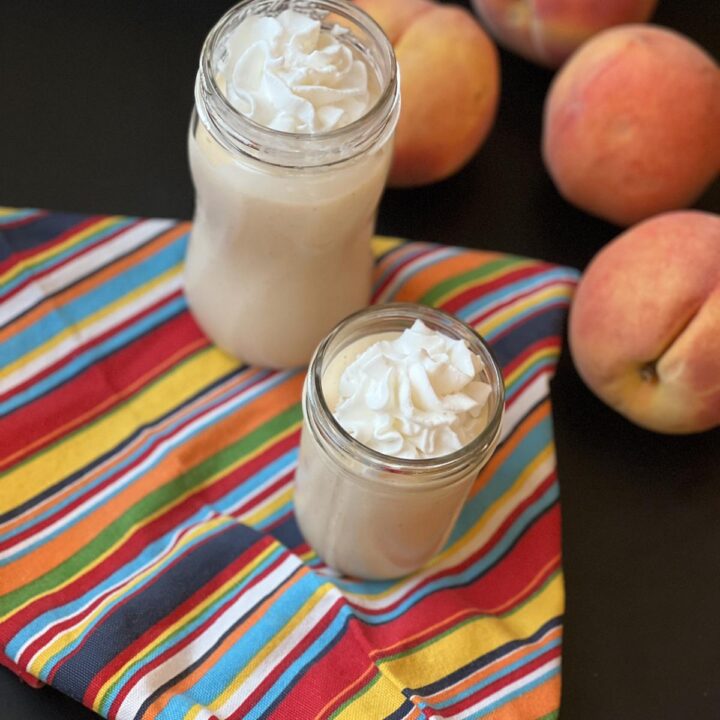 Homemade-Peach-Milkshake-