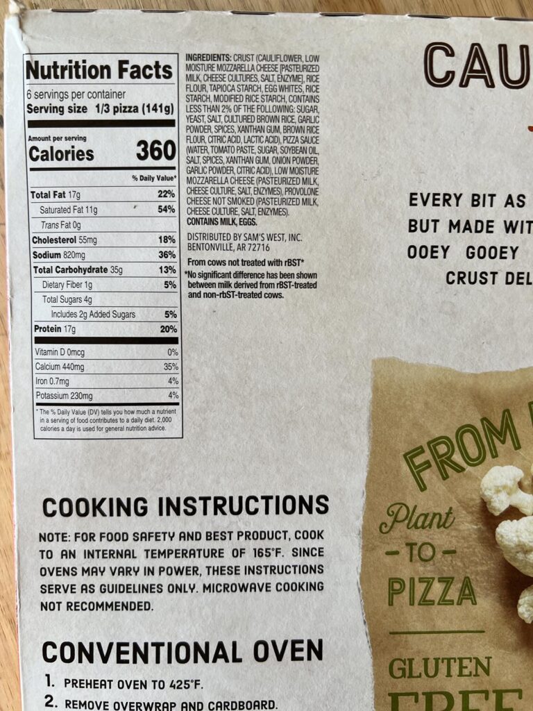 Ingredients Mark Member's Mark Gluten Free Pizza - Lynn's Kitchen Adventures