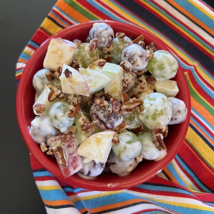 fruit salad dressing with cream cheese Fruit Salad with Cream Cheese and Pecans