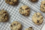Martha Stewart Oatmeal Chocolate Pecan Cookies on wire rack