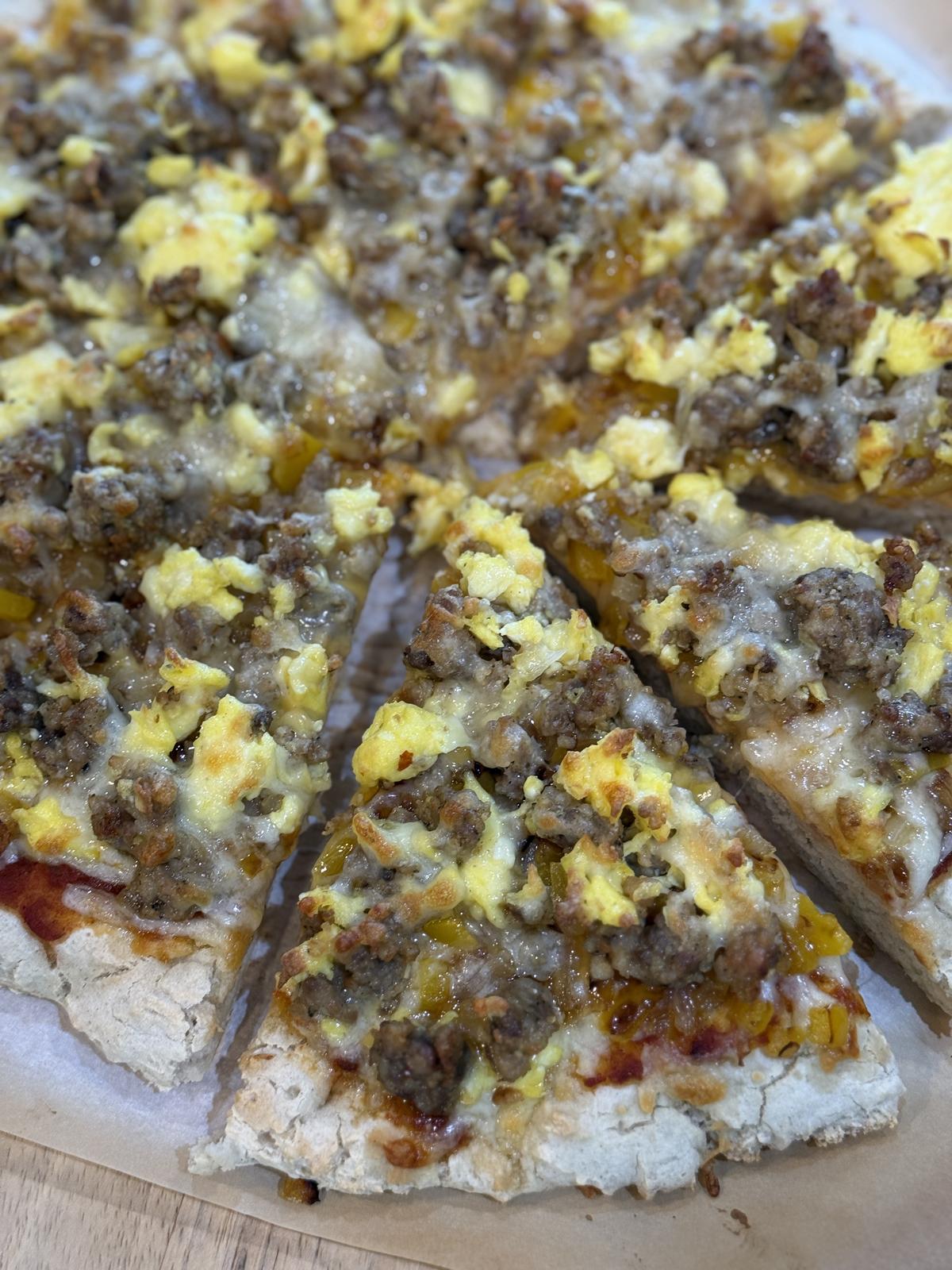 breakfast pizza with gluten free crust