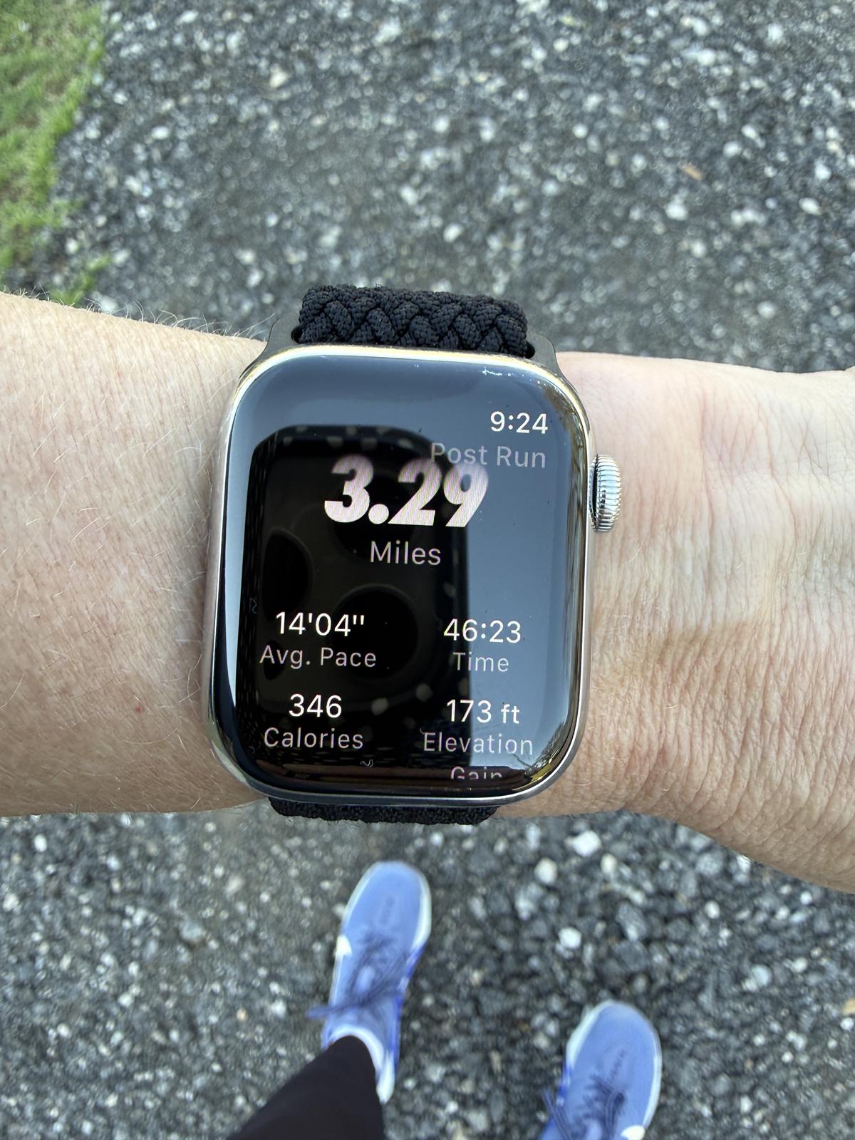 run stats and running shoes
