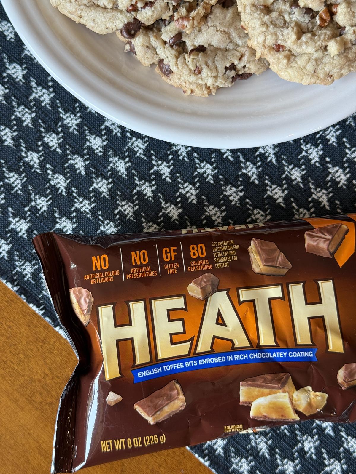 heath English Toffee Bites in cookies