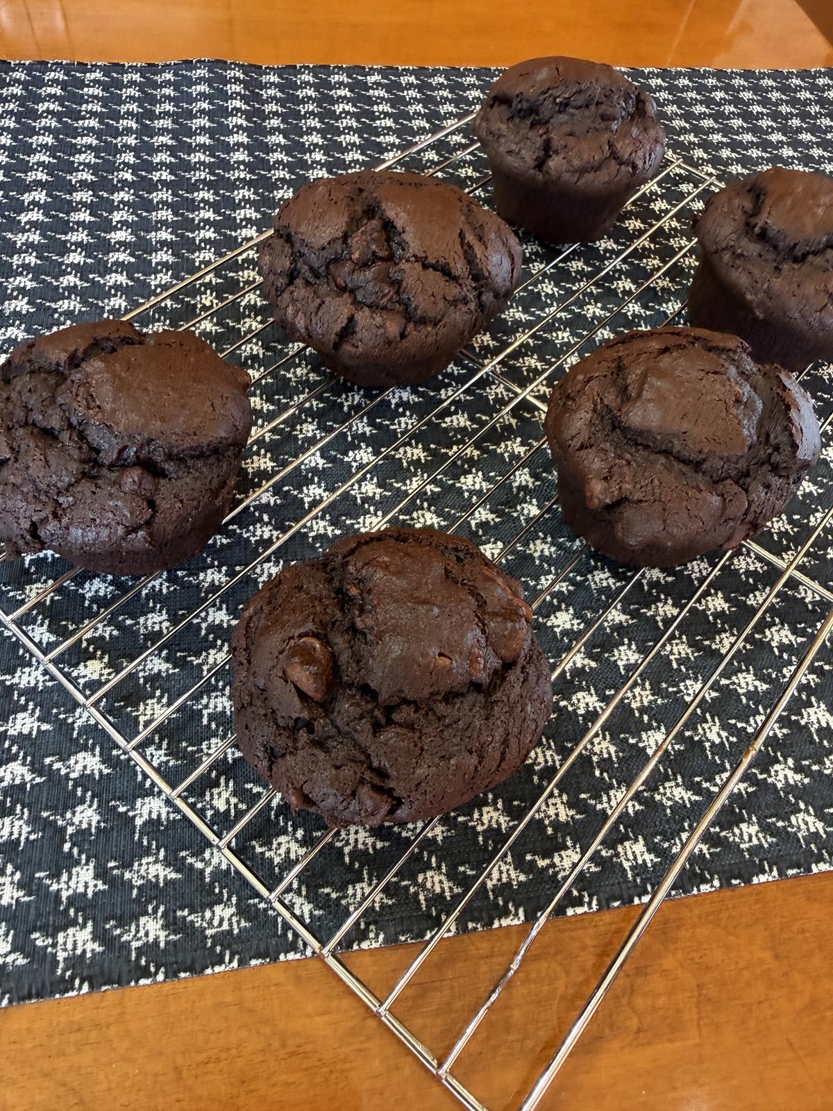 small batch gluten free chocolate banana muffins